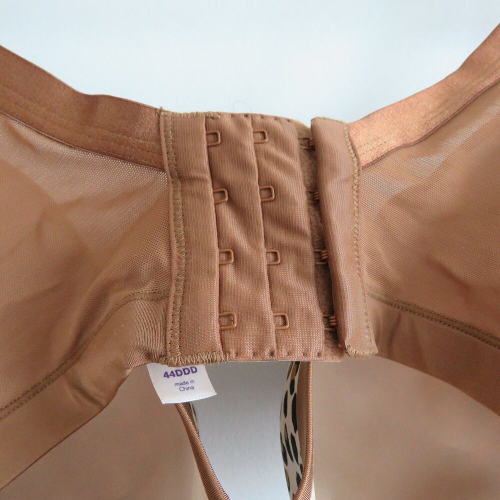 CACIQUE Smooth Boost Leopard Cheetah Print Bra - Size 44DDD - Picture 9 of 13